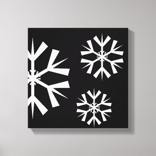 Helgdag Snowflake Canvas Art (Framsida)