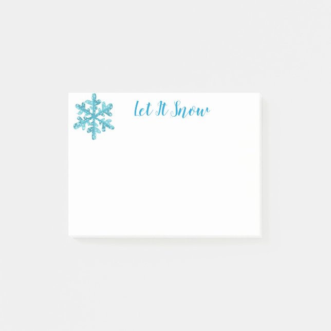 Helgdag Snowflake Post it Notes Post-it Block (Framsida)