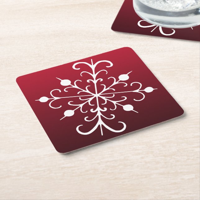 Helgdag Snowflake Underlägg (Vinklad)