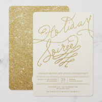 Helgdag Soiree Guld Glitter Snyggt Party