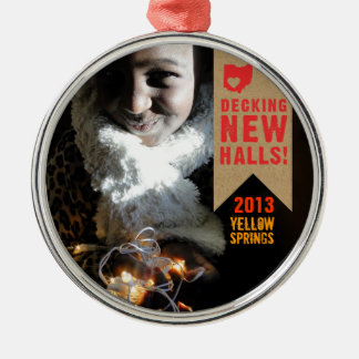 Helgdag som flyttar Ohio, poststämplar Julgransprydnad Metall