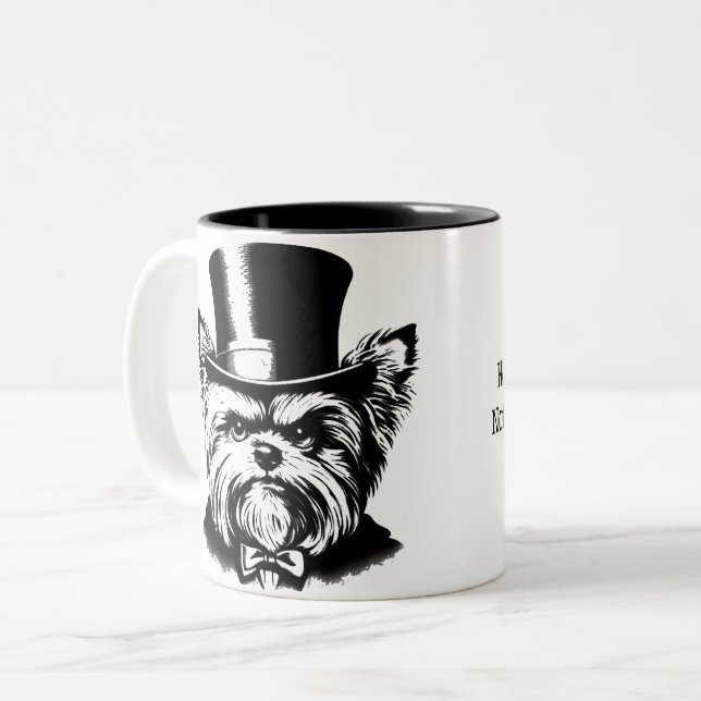 "Helgdag Spirit? Inte i denna kammare". Två-Tonad Mugg (Framsida vänster)