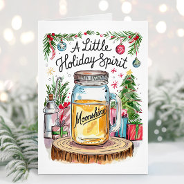 Helgdag Spirit Moonshine-julkort Helgkort