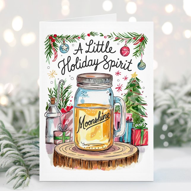 Helgdag Spirit Moonshine-julkort Helgkort (Skapare uppladdad)