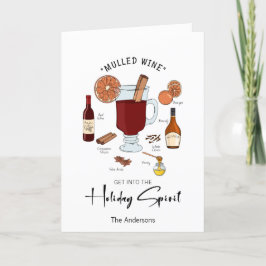 Helgdag Spirit Mulled Vin Helgdag Card Helgkort