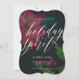 Helgdag Spirit Poinsettia-Julfesten Inbjudningar