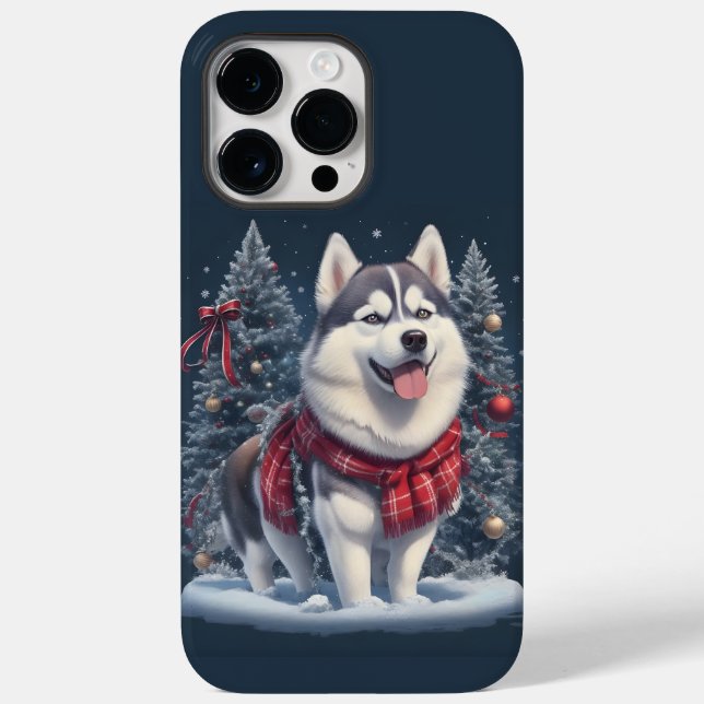 Helgdag Spirit vid jul Husky Hund Magic Julafton (Baksida)