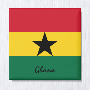 Helgdag/sportfantaster för Ghana flagga och Afrika Magnet