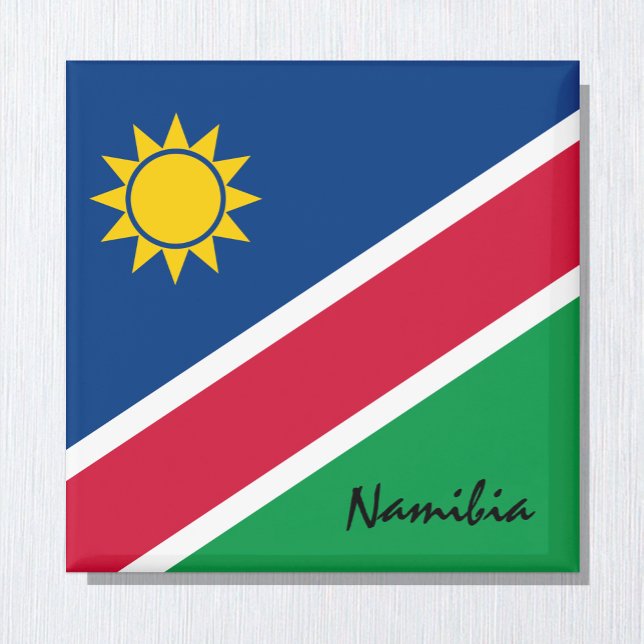 helgdag/sportfantaster för Namibia-flagga och Afri Magnet (Skapare uppladdad)