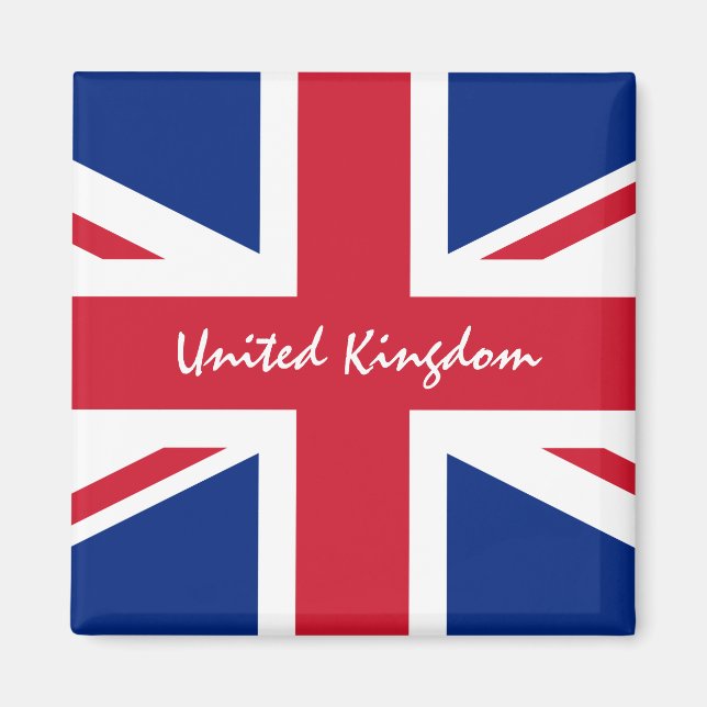 Helgdag/sportfantaster i Storbritannien och flagga Magnet (Framsidan)