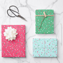 Helgdag Sprinkles Wrapping Papper Färg Trio 2