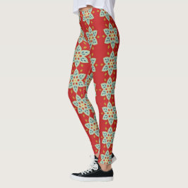 Helgdag Star Leggings - Julens prydnadsdesign