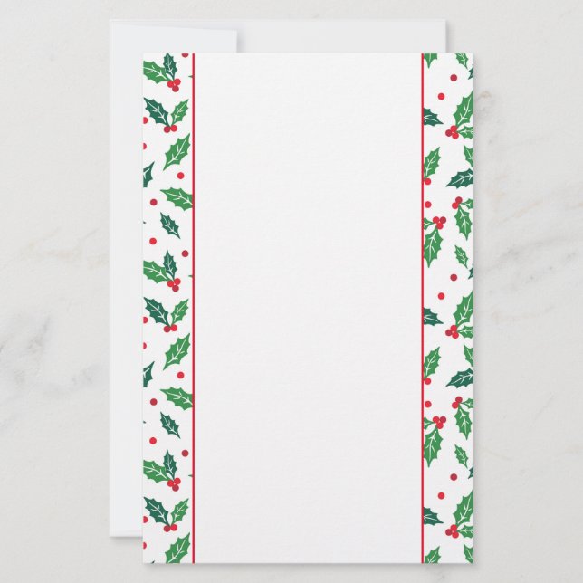 Helgdag Stationery Papper-Holly Brevpapper (Framsida)