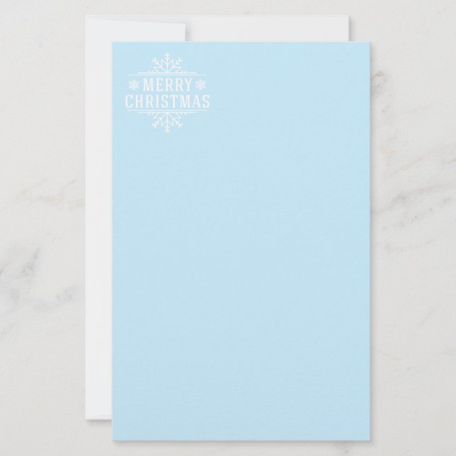 Helgdag Stationery Papper-Snowflake Brevpapper (Framsida)