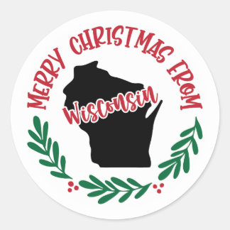 Helgdag Sticker från Wisconsin Runt Klistermärke