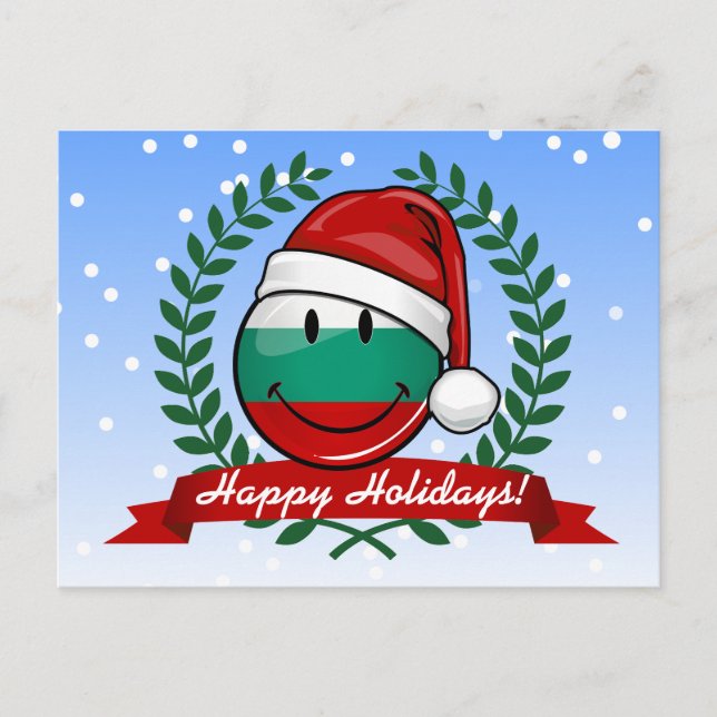 Helgdag Stil bulgariska Flagga Helg Vykort (Framsida)