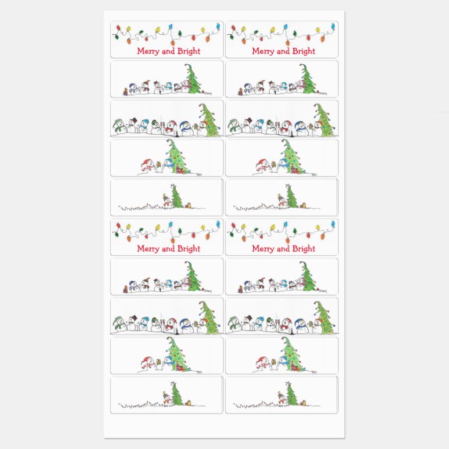 Helgdag Storage och Gift Klistermärke (Ark)