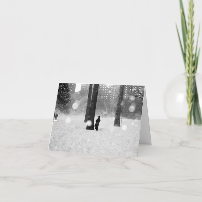 helgdag "Storm Snö" - säsong Helgkort (Framsida)