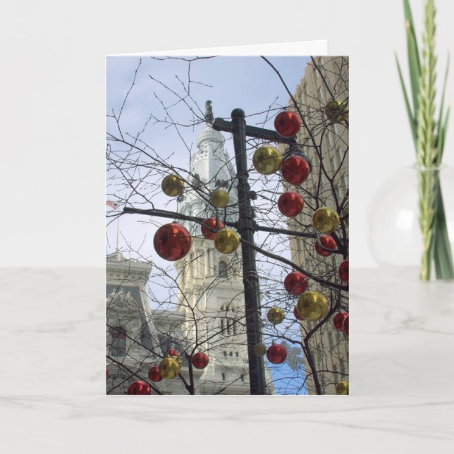 Helgdag Street Scene Helgkort (Framsida)