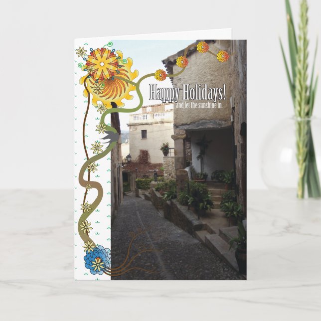 Helgdag sunshine helgkort (Framsida)