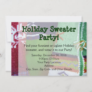 Helgdag Sweater Party-inbjudningar Inbjudningar