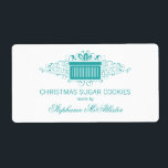 Helgdag Swirls nuvarande märkningsetiketter, Aqua Fraktsedel<br><div class="desc">Elegant och chic Helgdag Swirls De nuvarande julmärkena i akvariet med en femtio presentlåda och en underbar kaskad av snurrar. Dessa sofistikerade julmärken skulle vara perfekt för alla era helgdag bakade varor! Enkel att anpassa, lägg bara till den personlig du väljer. Klicka på knappen "Anpassa" för att hitta ytterligare anpassningsalternativ....</div>