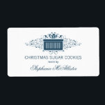 Helgdag Swirls nuvarande märkningsetiketter, blå Fraktsedel<br><div class="desc">Elegant och chic Helgdag Swirls De nuvarande julmärkena i royalet blå med en femtio presentlåda och en underbar kaskad av snurrar. Dessa sofistikerade julmärken skulle vara perfekt för alla era helgdag bakade varor! Enkel att anpassa, lägg bara till den personlig du väljer. Klicka på knappen "Anpassa" för att hitta ytterligare...</div>