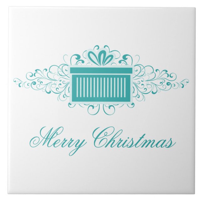 Helgdag Swirls Prestige Tile, Aqua Kakelplatta (Framsidan)