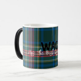 Helgdag Tartan Play PET NAMN Best Pappa Mamma Roli Magisk Mugg