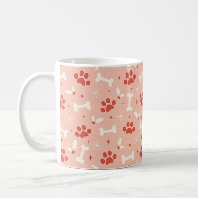 Helgdag Tassar och benen Mönster under jul Kaffemugg (Vänster)