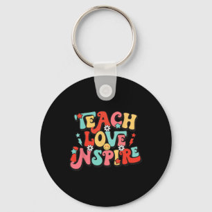 Helgdag Teach Kärlek Inspire Lärare Nyckelring