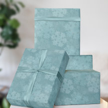 Helgdag Teal Snowflake Mönster jul