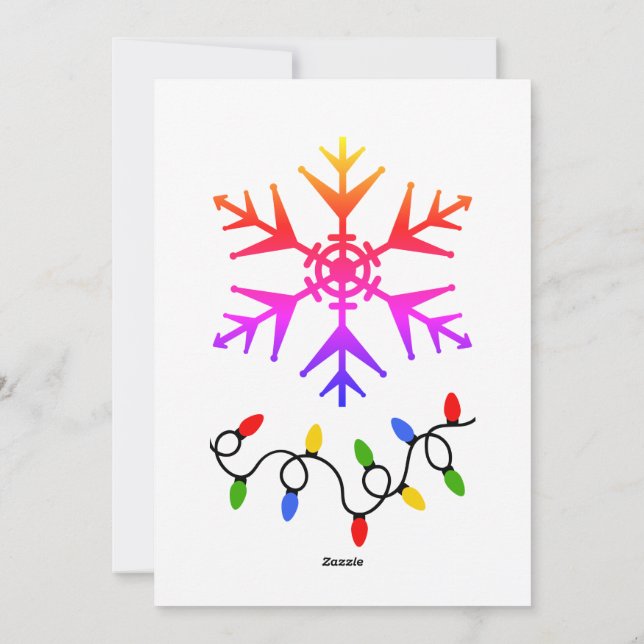 Helgdag Tema: Det är sätet att vara med och träffa Julkort (Baksida)