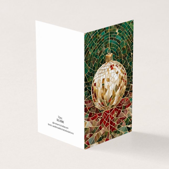 Helgdag Tema jul - prydnadsämne Kort (Utsida)