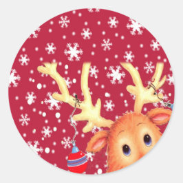 Helgdag Tomtetiketets helgdag Runt Klistermärke