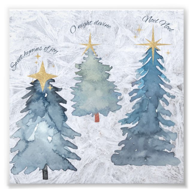 Helgdag Träd Fototryck (Framsidan)