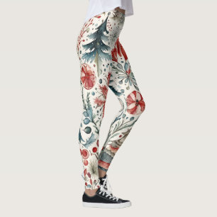 Helgdag Träd Winter-helgdag visuella utformning Leggings