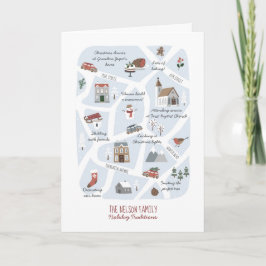 Helgdag Traditions - vår Karta-familjs jul Kort