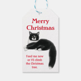 Helgdag Tuxedo Cats-Juletiketter Presentetikett