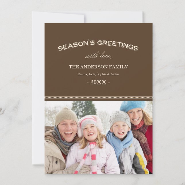 HELGDAG TYPOGRAFI | HELGDAG-FOTOKORT JULKORT (Framsida)