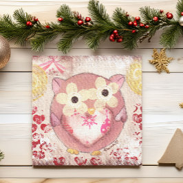 Helgdag Uggla Canvastryck