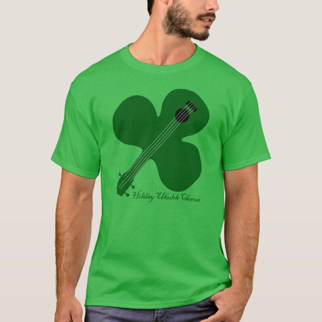 HELGDAG UKULELE CHORUS 2025 ST PATRICKS DAY T SHIRT (Framsida)