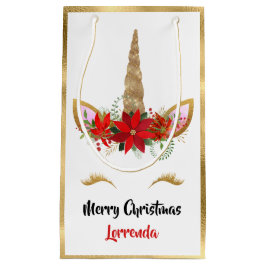 Helgdag Unicorn God jul Namn Guld Red Rosa