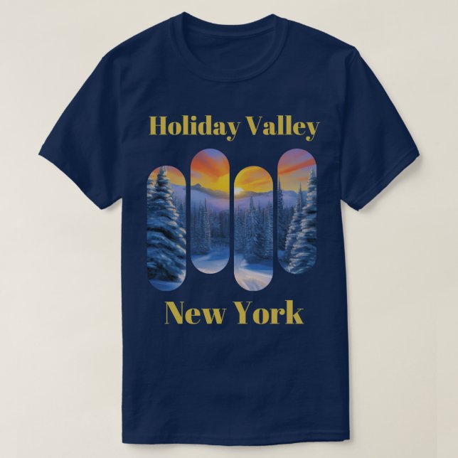 Helgdag Valley ski New York 4 T Shirt (Design framsida)
