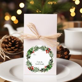 Helgdag Vattenfärgning Utandning med Namn Runt Klistermärke