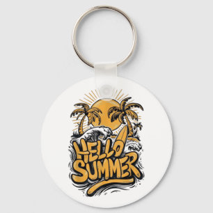 Helgdag Vibe Hej Summer Sunshine Beach Ocean Bea Nyckelring