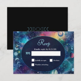 helgdag vid midnatt måne bröllop OSA kort