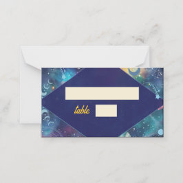 helgdag vid midnatt måne bröllop placeringskort