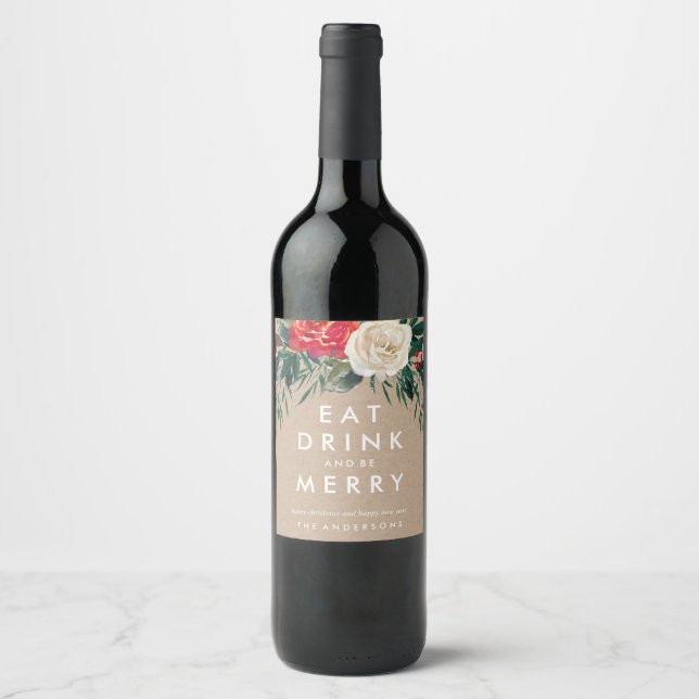 Helgdag Vin-etikett Vinflaska Etikett (Framsida)
