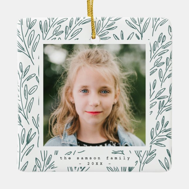 Helgdag Vines Photo Julgransprydnad Keramik (Framsida)